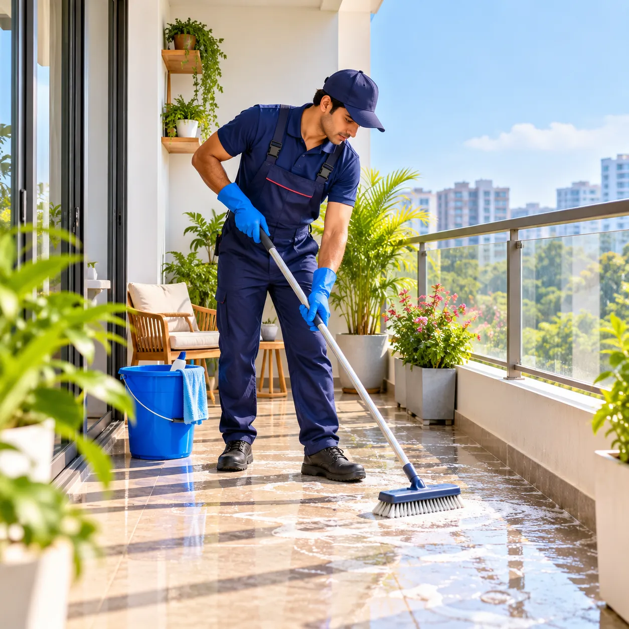 Balcony Cleaning